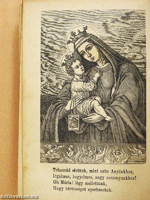 Hétfájdalmu Bold. Szüz Mária nyomait követőknek mennybevezető közép aranykoronája (rossz állapotú)