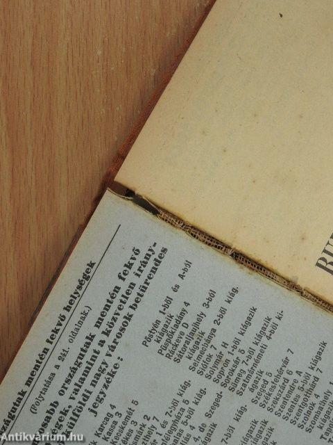 Budapesti utmutató és cimtár 1939.