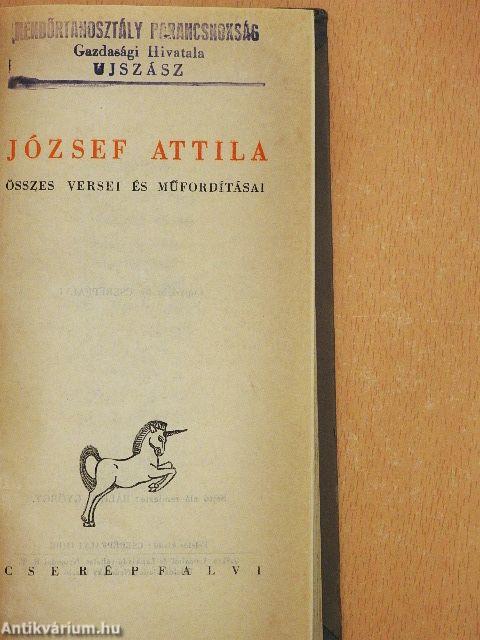 József Attila összes versei és műfordításai