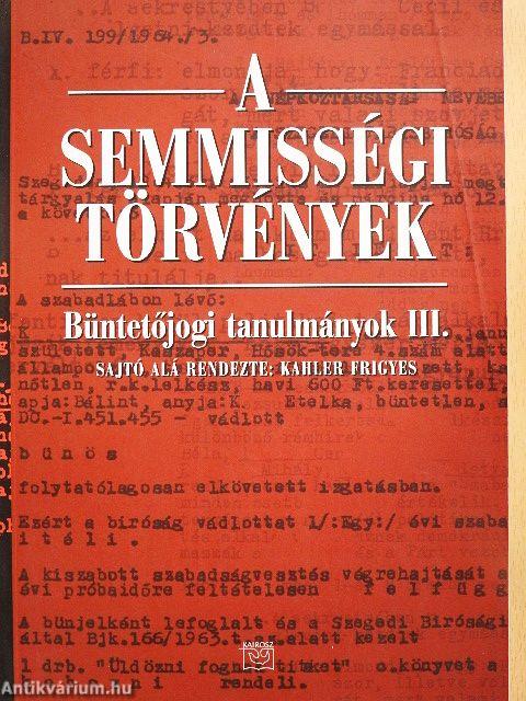 A semmisségi törvények