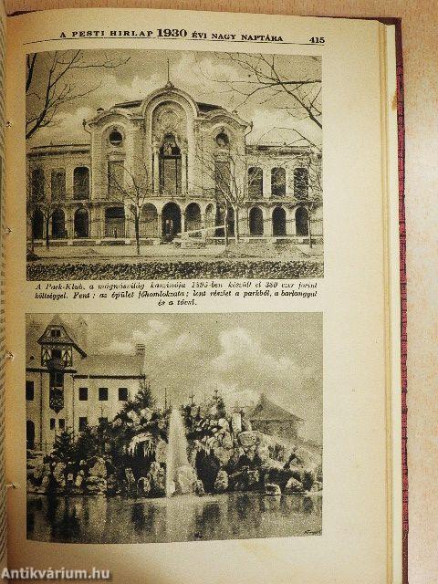 A Pesti Hirlap Nagy Naptára az 1930. közönséges évre