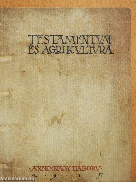 Testamentum és agrikultura