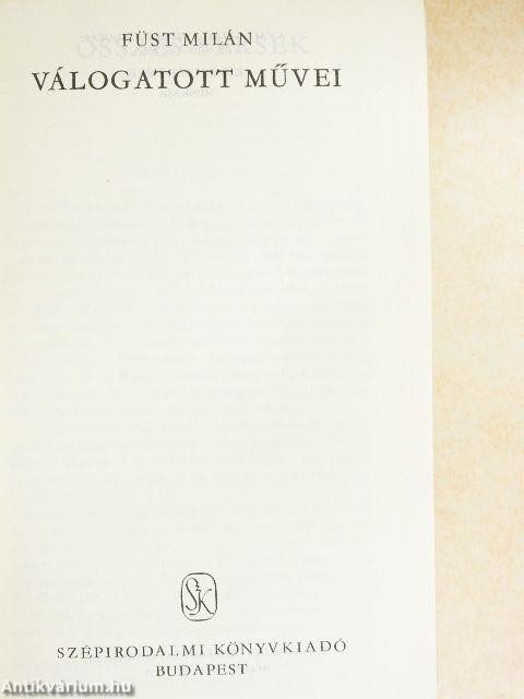 Füst Milán válogatott művei