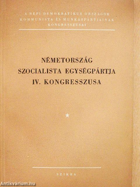 Németország szocialista egységpártja IV. kongresszusa