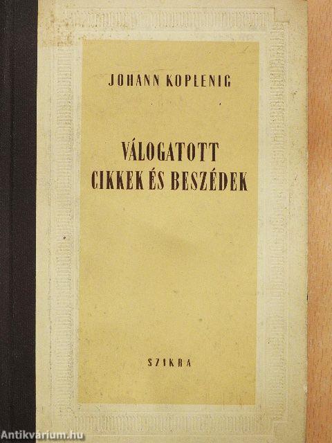 Válogatott cikkek és beszédek