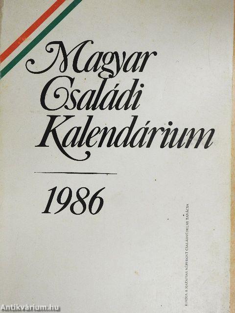Magyar Családi Kalendárium 1986