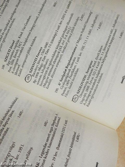 A Honterus Antikvárium XXIV. árverése