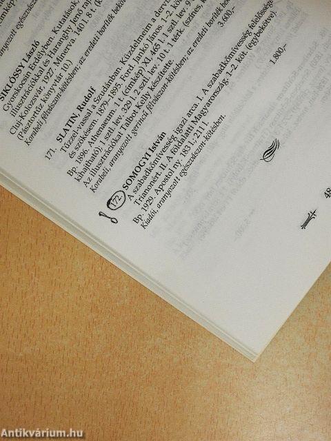 A Honterus Antikvárium XXIV. árverése