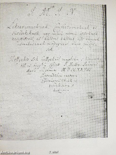 Antikvár könyvek árverése