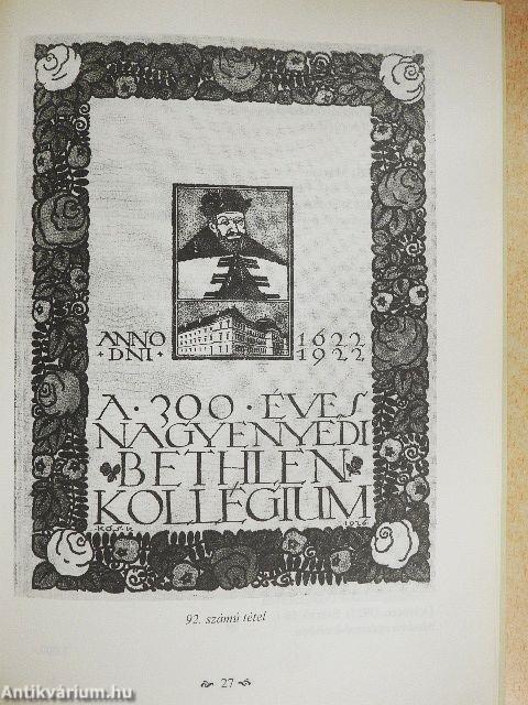 A Honterus Antikvárium XXXI. árverése