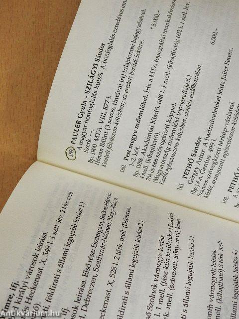 A Honterus Antikvárium XXII. árverése