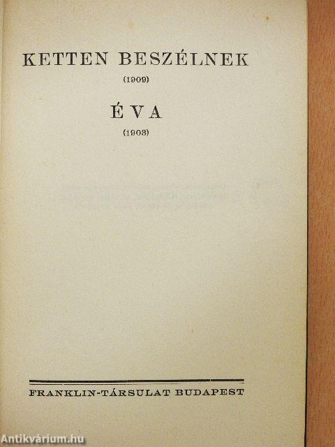 Ketten beszélnek/Éva