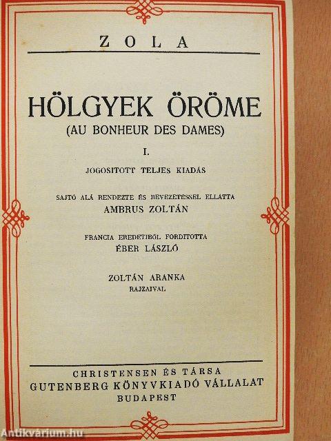 Hölgyek öröme I-III.