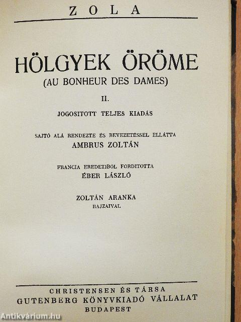 Hölgyek öröme I-III.