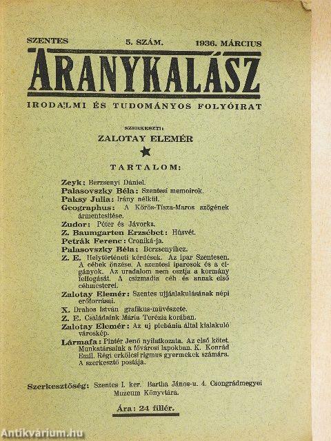 Aranykalász 1936. március 26.