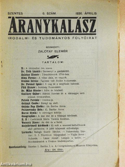 Aranykalász 1936. április 27.