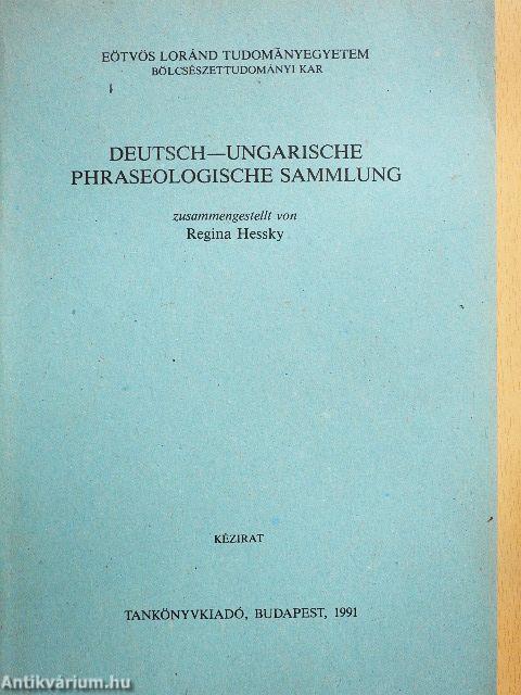 Deutsch-Ungarische phraseologische sammlung
