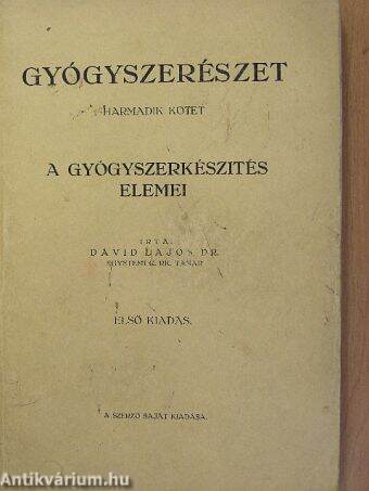 Gyógyszerészet III. (töredék)