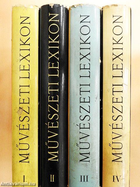 Művészeti lexikon I-IV. (Dr. Castiglione László könyvtárából)