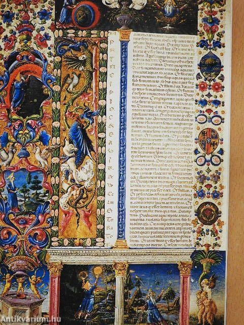 A Numbered Selection of the Beautiful 50 Miniated and Coloured Tables of the Unique Italian Borso d'Este Bible with Golden Handmade Applications