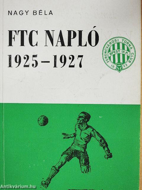 FTC Napló 1925-1927