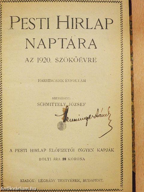 Pesti Hirlap Naptára 1920