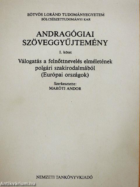 Andragógiai szöveggyűjtemény I.