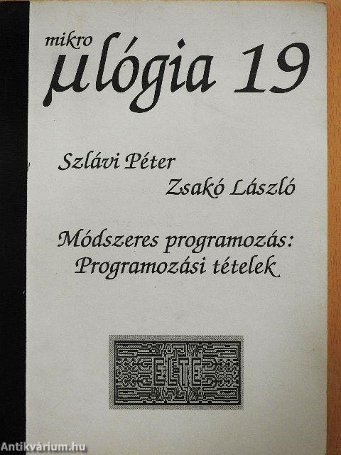 Módszeres programozás: Programozási tételek