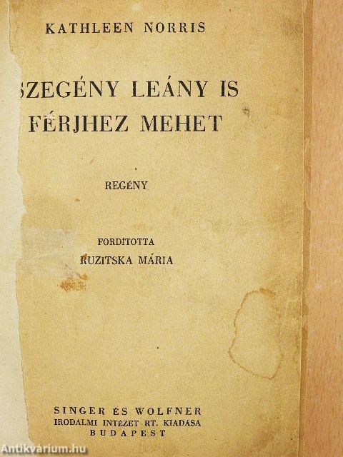 Szegény leány is férjhez mehet