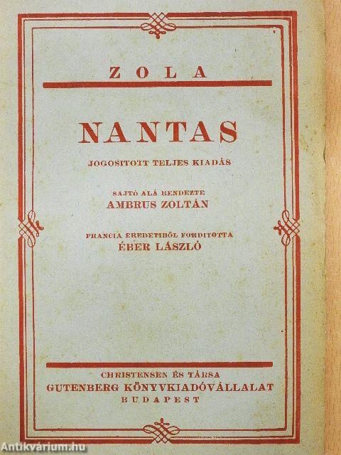 Nantas/A zöldben/Egy szerelmi éjszakáért