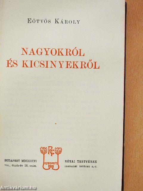 Nagyokról és kicsinyekről