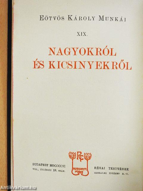 Nagyokról és kicsinyekről