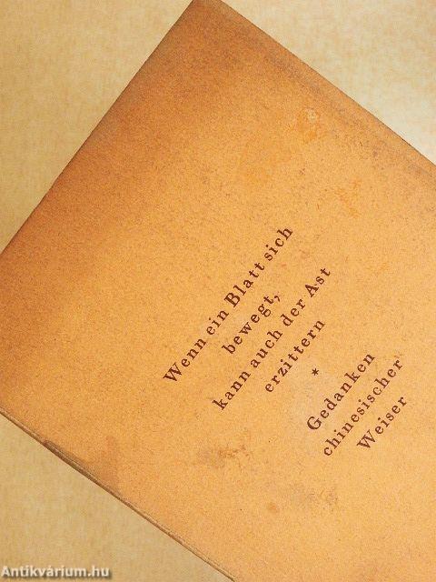 Wenn ein Blatt sich bewegt kann auch der Ast erzittern