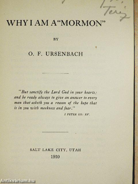 Why I am a "Mormon"
