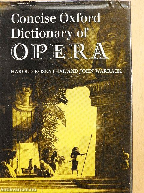 Concise Oxford Dictionary of Opera