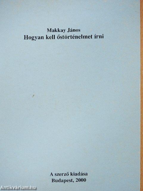 Hogyan kell őstörténelmet írni