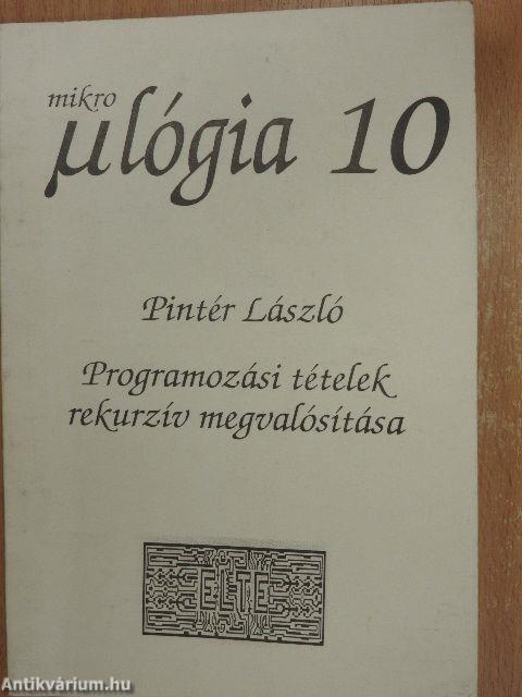 Programozási tételek rekurzív megvalósítása