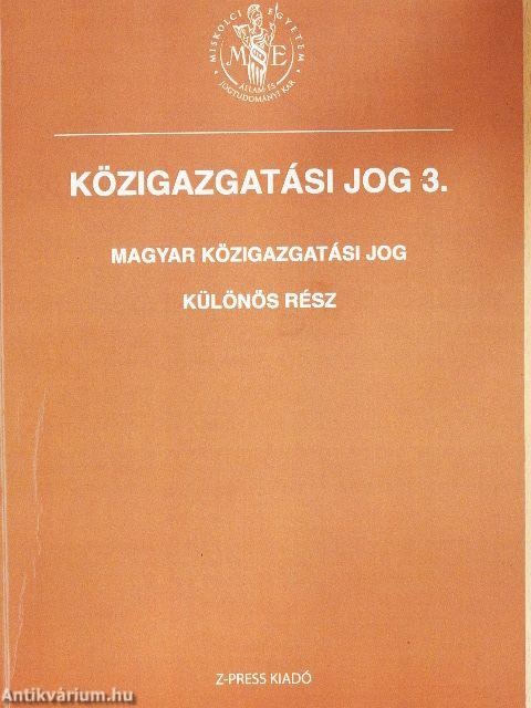 Közigazgatási jog 3.