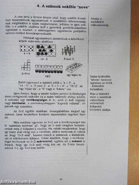 A természetes szám fogalmának kialakítása
