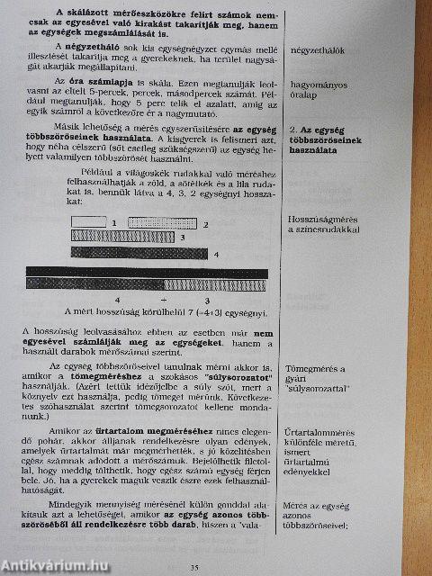 A természetes szám fogalmának kialakítása