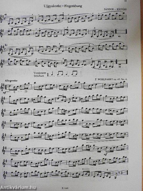 Hegedűiskola III-IV.