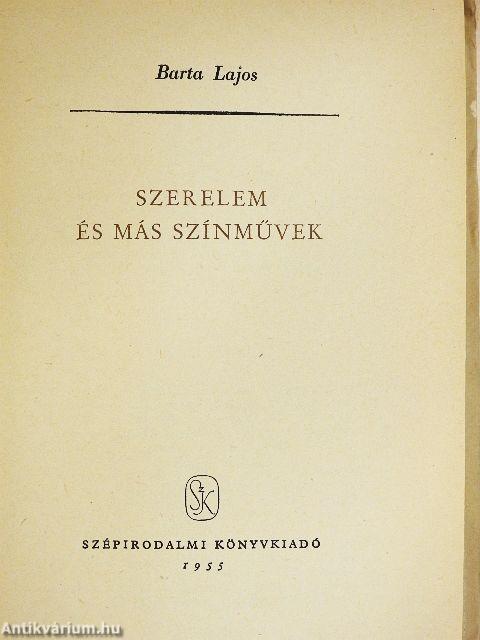 Szerelem és más színművek