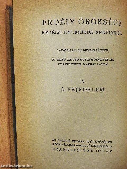 Erdély öröksége IV.