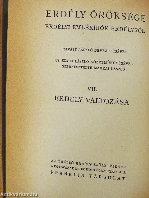 Erdély öröksége VII.
