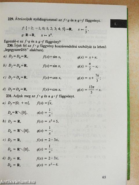 Matematika feladatgyűjtemény II.