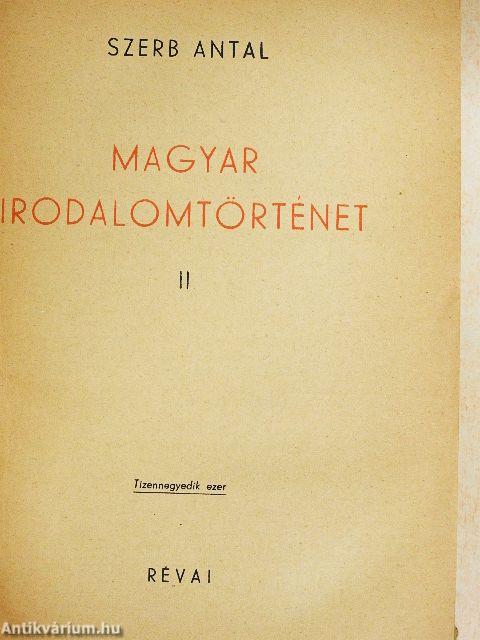 Magyar irodalomtörténet I-II.