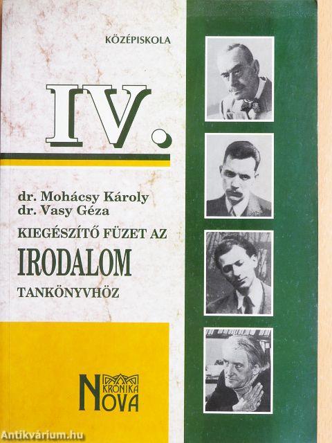 Kiegészítő füzet az irodalomtankönyvhöz