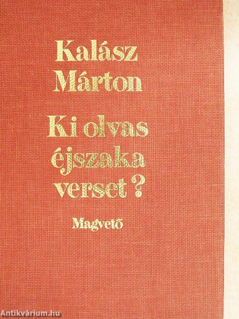 Ki olvas éjszaka verset?