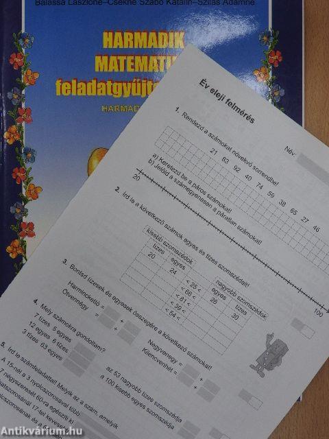 Harmadik matematika feladatgyűjteményem