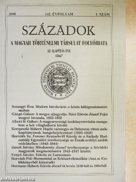 Századok 2008/1.